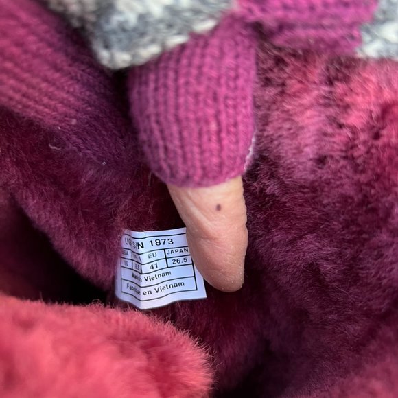 UGG Bailey Button Shearling Below Knee Fuschia Boots, 10, Button up sides, NWOB - Picture 5 of 13